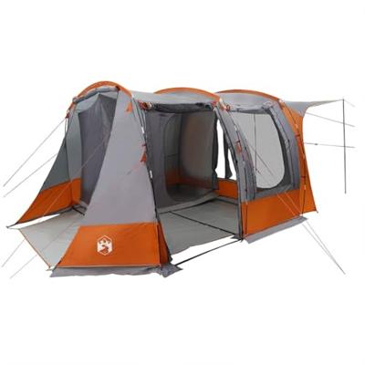 VidaXL Autotent waterdicht grijs en oranje
