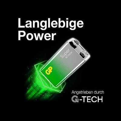 GP Super alkaline 9v batterij 1pk - thumbnail
