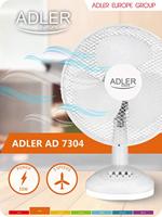 Adler AD7304 - Tafelventilator wit - 40cm - thumbnail