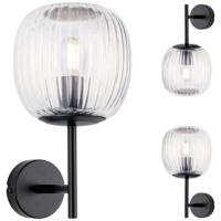 Paulmann Ruya 71144 Wandlamp E14 Glas, Zwart (mat) - thumbnail