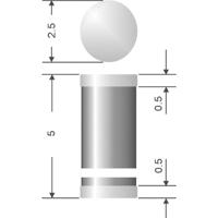 Diotec Si-gelijkrichter diode SM4007 DO-213AB 1000 V 1 A - thumbnail