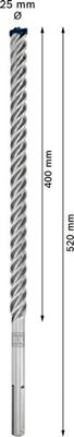 Bosch Accessoires Expert SDS max-8X hamerboor 25 x 400 x 520 mm 5-delig - 1 stuk(s) - 2608900269 Bosch Accessoires Expert SDS max-8X hamerboor 25 x 400 x 520 mm 5-delig - 1 stuk(s) - 2608900269