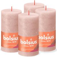 Bolsius rustiek stompkaars 130/68 misty pink a4 - thumbnail