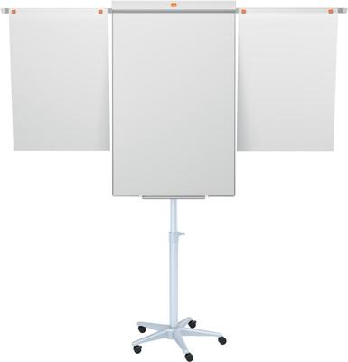 Nobo Classic Staal mobiele flipover met uitschuifarmen, magnetisch Nobo Classic Staal mobiele flipover met uitschuifarmen, magnetisch