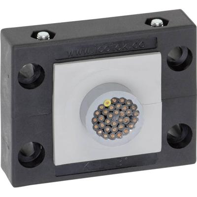 Icotek KEL-B1 Kabelinvoeringsplaat Klem-Ø (max.): 35 mm Polyamide Zwart 1 stuk(s)