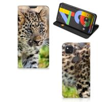Google Pixel 4a | Hoesje maken | Baby Luipaard - thumbnail