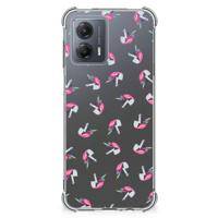 Doorzichtige Silicone Hoesje voor Motorola Moto G53 Unicorns - thumbnail