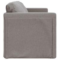 Slaapbank vloermodel 2-in-1 112x174x55 cm stof taupe - thumbnail