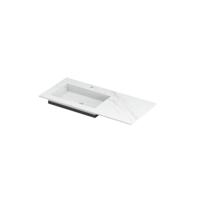 INK Post Wastafel Keramische Slab Envelop Bak Links met 1 Kraangat - 1000x450x10 mm - Calacatta Mat - thumbnail