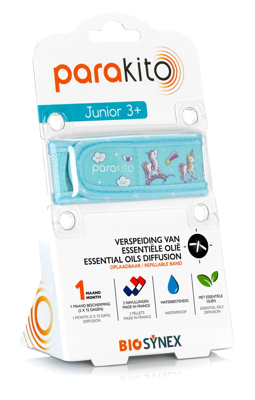 ParaKito Anti-Muggen Armband Eenhoorn Junior 3+ ParaKito Anti-Muggen Armband Eenhoorn Junior 3+