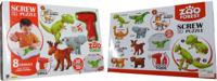 Schmidt 3d schroefpuzzel met 8 wilde dieren - thumbnail