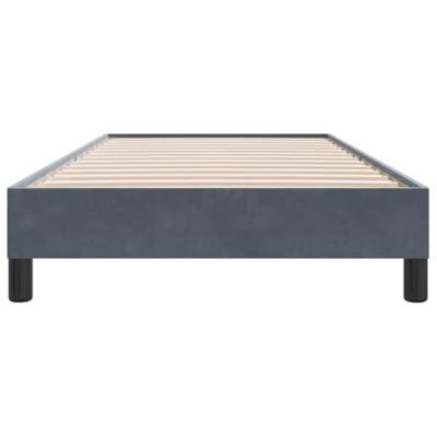 Boxspring zonder matras fluweel donkergrijs 100x210 cm