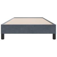 Boxspring zonder matras fluweel donkergrijs 100x210 cm - thumbnail