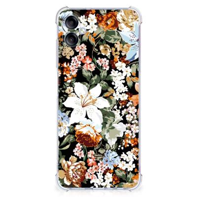 Case voor Samsung Galaxy A05 Dark Flowers Case voor Samsung Galaxy A05 Dark Flowers