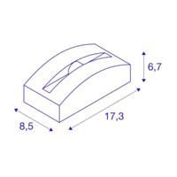 SLV 1003518 OUT-BEAM FRAME LED-plafondlamp LED vast ingebouwd 3.5 W Antraciet - thumbnail