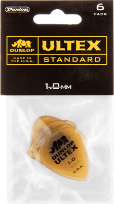 Dunlop 421P100 Ultex Standard Plectrum 1.00mm 6-Pack
