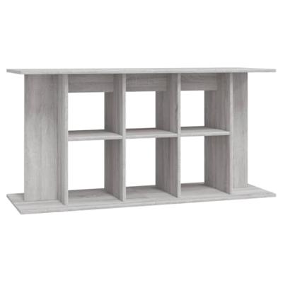 Aquariumstandaard 120x40x60 cm bewerkt hout grijs sonoma - thumbnail