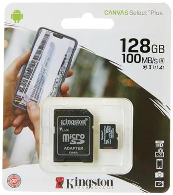 Kingston Canvas Select Plus micro SDXC 128 GB geheugenkaart + adapter - thumbnail