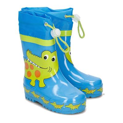Playshoes regenlaarzen Blauw Krokodil-34-35