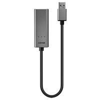 Lindy 43313 tussenstuk voor kabels USB-A RJ-45 Zilver - thumbnail