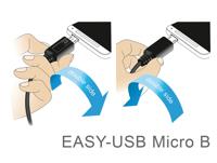 Delock 83850 Kabel EASY-USB 2.0 Type-A male > EASY-USB 2.0 Type Micro-B male 2 m zwart - thumbnail