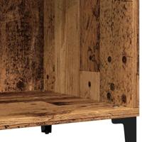 Platenkast 84,5x38x89 cm bewerkt hout oud houtkleurig - thumbnail