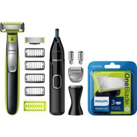 Philips Oneblade QP2630/30 + 3 OneBlade mesjes  + Neustrimmer - thumbnail