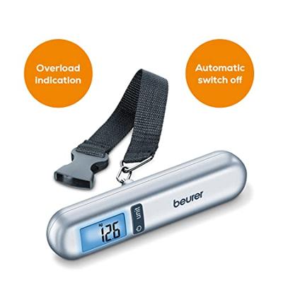 Beurer 732.12 Kofferweegschaal Weegbereik (max.) 40 kg Resolutie 10 g Zilver Beurer 732.12 Kofferweegschaal Weegbereik (max.) 40 kg Resolutie 10 g Zilver