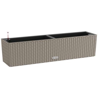 Jardiniere - Cottage Balconera 80 - Kit completo - Marrone sabbia - 12 L - LECHUZA