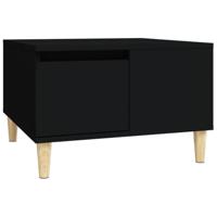 Salontafel 55x55x36,5 cm bewerkt hout zwart - thumbnail