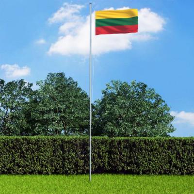 vidaXL Vlag Litouwen 90x150 cm