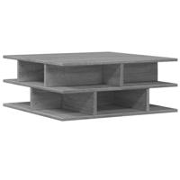 Salontafel 70x70x29 cm bewerkt hout grijs sonoma - thumbnail