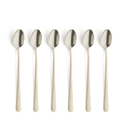 Amefa austin latte lepels 6 stuks champagne