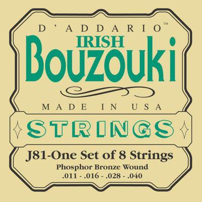 D'Addario J81 snarenset voor Ierse bouzouki