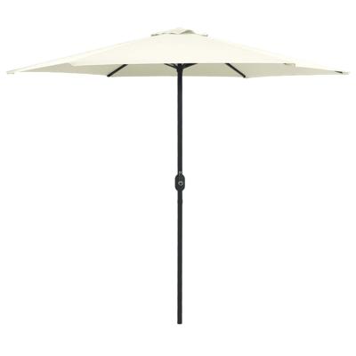 VidaXL Parasol met aluminium paal 270x246 cm zandwit