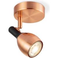 Light depot - LED opbouwspot Novi Ø 9,5 cm - koper/zwart - Outlet - thumbnail