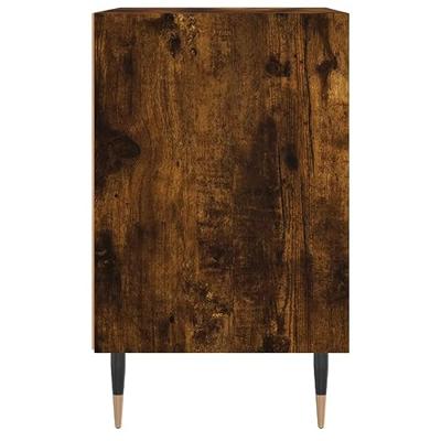 Nachtkastjes 2 st 40x30x50 cm bewerkt hout gerookt eikenkleurig