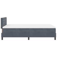 Boxspringbed met Matras Donkergrijs 120 x 190 cm Stof - thumbnail