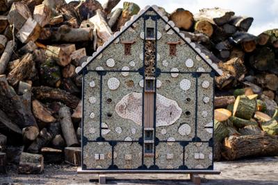 Insectenhotel de Bijenkoningin 20x200x240 cm Boomstijl - Boomstijl