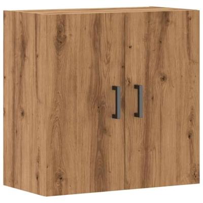 Wandkast 60x31x60 cm bewerkt hout artisanaal eikenkleurig Wandkast 60x31x60 cm bewerkt hout artisanaal eikenkleurig