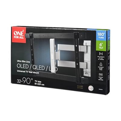 One For All WM6654 TV-beugel 81,3 cm (32) - 228,6 cm (90) Kantelbaar en zwenkbaar One For All WM6654 TV-beugel 81,3 cm (32) - 228,6 cm (90) Kantelbaar en zwenkbaar