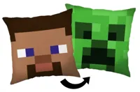 Minecraft Steve Creeper sierkussen 40X40 cm - thumbnail