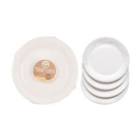 Papieren Borden 18 cm 20 Stuks Wit - thumbnail