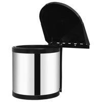 Keukenvuilnisbak inbouw 8 L roestvrij staal - thumbnail