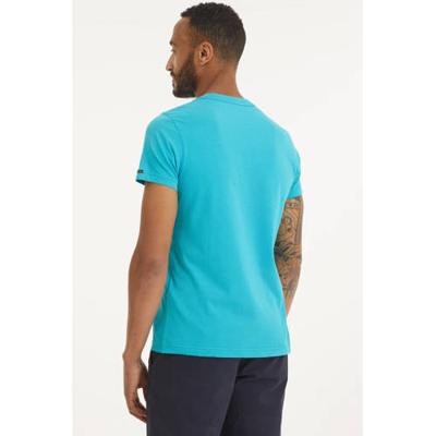 PME Legend T-shirt met printopdruk turquoise PME Legend T-shirt met printopdruk turquoise