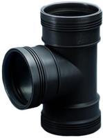 PP t-stuk 90 graden manchet - 40 mm - thumbnail