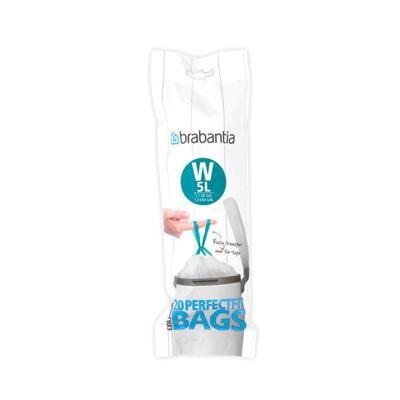 Brabantia perfectfit afvalzak code w 5l 20 stuks