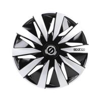 4-Delige Sparco Wieldoppenset Lazio 14-inch zwart/zilver SP1491BKSV - thumbnail