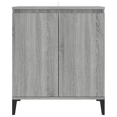 Dressoir 60x35x70 cm bewerkt hout grijs sonoma eikenkleurig Dressoir 60x35x70 cm bewerkt hout grijs sonoma eikenkleurig