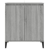 Dressoir 60x35x70 cm bewerkt hout grijs sonoma eikenkleurig - thumbnail